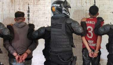 Los detenidos por la Policía de Salta.