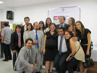 Foto: Alumnos junto al Director del Departamento de Formación Inicial, Francisco Mascarello.
