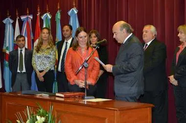 Foto: María Inés Diez jura en representación del Ministerio Público