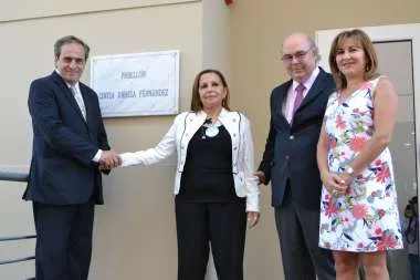 Foto: Dr. Pedro García Castiella- Señora Ana Fernández- Dr. Abel Cornejo- Dra Mirta Lapad