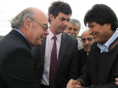 Album de Fotos: Saludo protocolar al presidente de Bolivia, Evo Morales