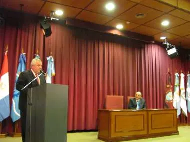Foto: El vicepresidente de la Corte, Guillermo Catalano, encabezó el acto.