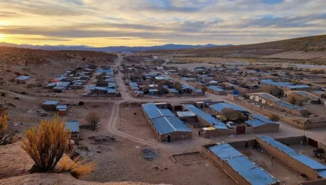 El caserío de Soniquera, en medio del desierto boliviano.