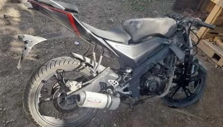 Motocicleta accidentada