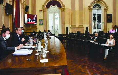 El convencional Roberto Gramaglia presidió la Comisión de Poder Judicial.