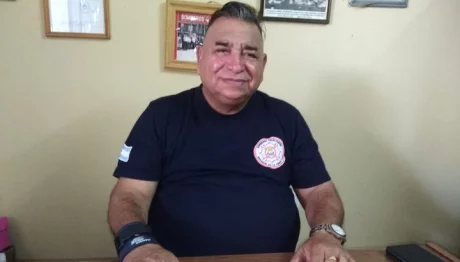 José Ezequiel Álvarez, jefe del Cuartel de Bomberos Voluntarios rosarino.
