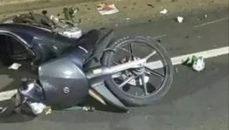 Un motociclista sufrió heridas de gravedad.
