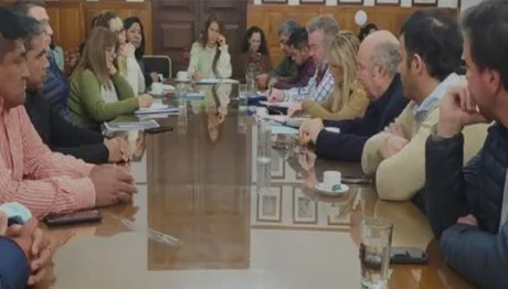 Diputados, en la reunión con el ministro Abel Cornejo.