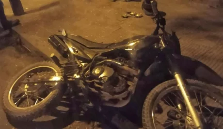 En esta moto se desplazaba el delincuente.