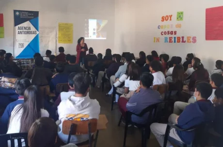 La Agencia Antidrogas brindó un taller preventivo a alumnos de 13 a 17 años