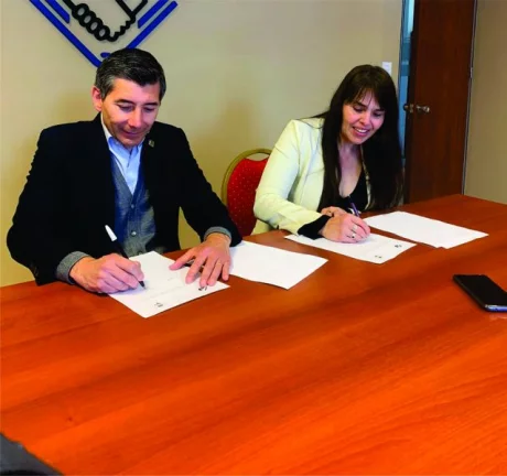 Verchán y Burgos acordaron el trabajo conjunto de ambas organizaciones.