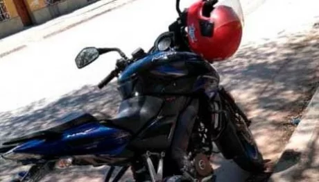 La moto secuestrada en Anta.