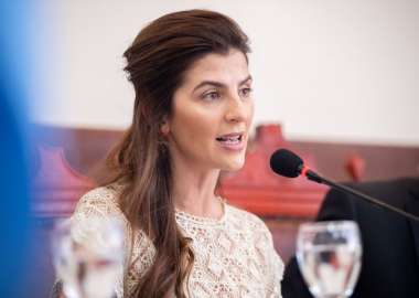 Bettina Romero en la apertura de sesiones del Concejo Deliberante.