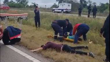 La RN 50 donde dos hombres alcoholizados embistieron y mataron a una mujer.