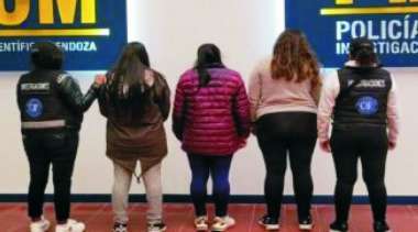 Las mujeres detenidas en Mendoza. (Foto MPF)