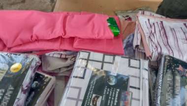 Más de 25 kilos de cocaína fueron secuestrados entre los juegos de sábanas que llevaba en su vehículo.