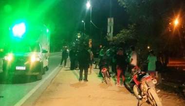 El lugar donde atropellaron y mataron a un joven de 26 años.