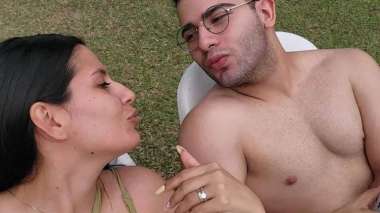 Cecilia Strzyzowski y César Sena.© Proporcionado por Perfil