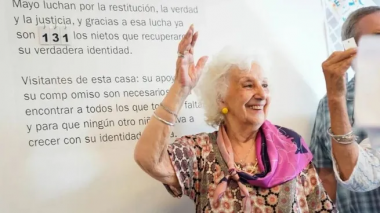 La titular de Abuelas de Plaza de Mayo, Estela de Carlotto.