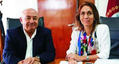 Mashur Lapad y Milagros Patrón Costas.  (Facebook)