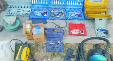 Parte de los elementos recuperados.  (Foto Policía)