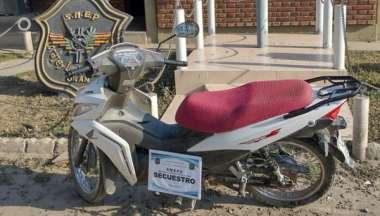 La última moto recuperada.