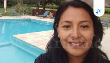 La profesora Lorena Cruz de Cafayate.