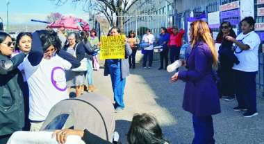 Días atrás, enfermeros y enfermeras se manifestaron en Ciudad Judicial.