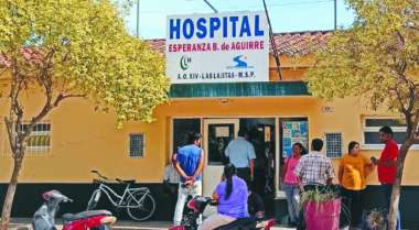 La pequeña ingresó sin vida al Hospital de Las Lajitas.  (Foto Gobierno)