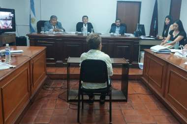 Elida Romero declarando hoy en el juicio