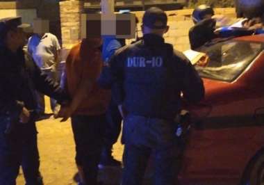 El momento de la detención. Foto: Prensa Policía