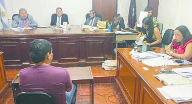 La declaración de Rodolfo Ledesma.  ( Foto MPF)