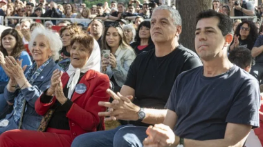 Estela de Carlotto, Taty Almeida, Horacio Pietragalla y Wado de Pedro.