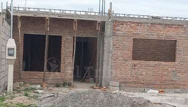 La casa de la chofer, con la obra paralizada.