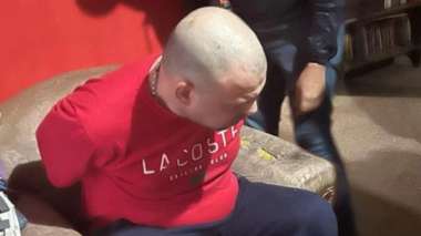 Imagen de la detención de Guazzora. Foto: Perfil.