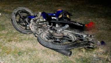 Una motocicleta siniestrada.