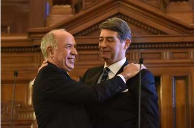 Los jueces de la Corte Suprema Ricardo Lorenzetti y Horacio Rosatti ALBERTO RAGGIO
