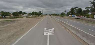 La zona del accidente. Foto: Google Maps