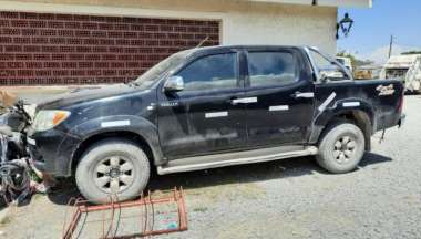 El vehículo que conducía la negligente mujer se encuentra en el canchón municipal. Agencia