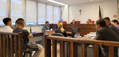 Audiencias por el femicidio de Agustina Cruz. Foto: Poder Judicial.