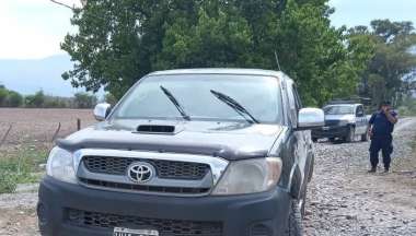 La camioneta quedó secuestrada tras el operativo. Agencia