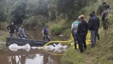 El operativo en el campo del dirigente social chaqueño Emerenciano Sena.