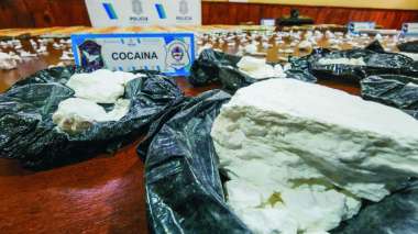 Parte del cargamento de droga que dirigía el procesado. (Foto Archivo)