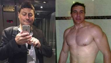 Salvador Altamura, la víctima, y Rubén Darío Dening, el homicida.