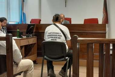 Facundo Carreras declarando en la primera audiencia. 