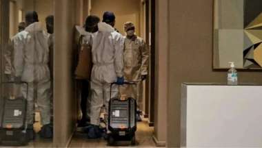 El edificio donde fue el femicidio.