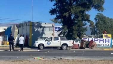 El CIF trabajando en el lugar al momento del hecho. Foto: Prensa Oficial.