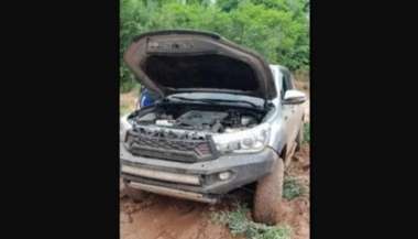 El barro evitó un robo automotor en la frontera.
