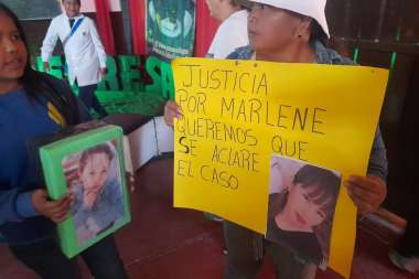 Familiares de Marlene realizaron una marcha la semana pasada. 