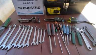 Las herramientas recuperadas.